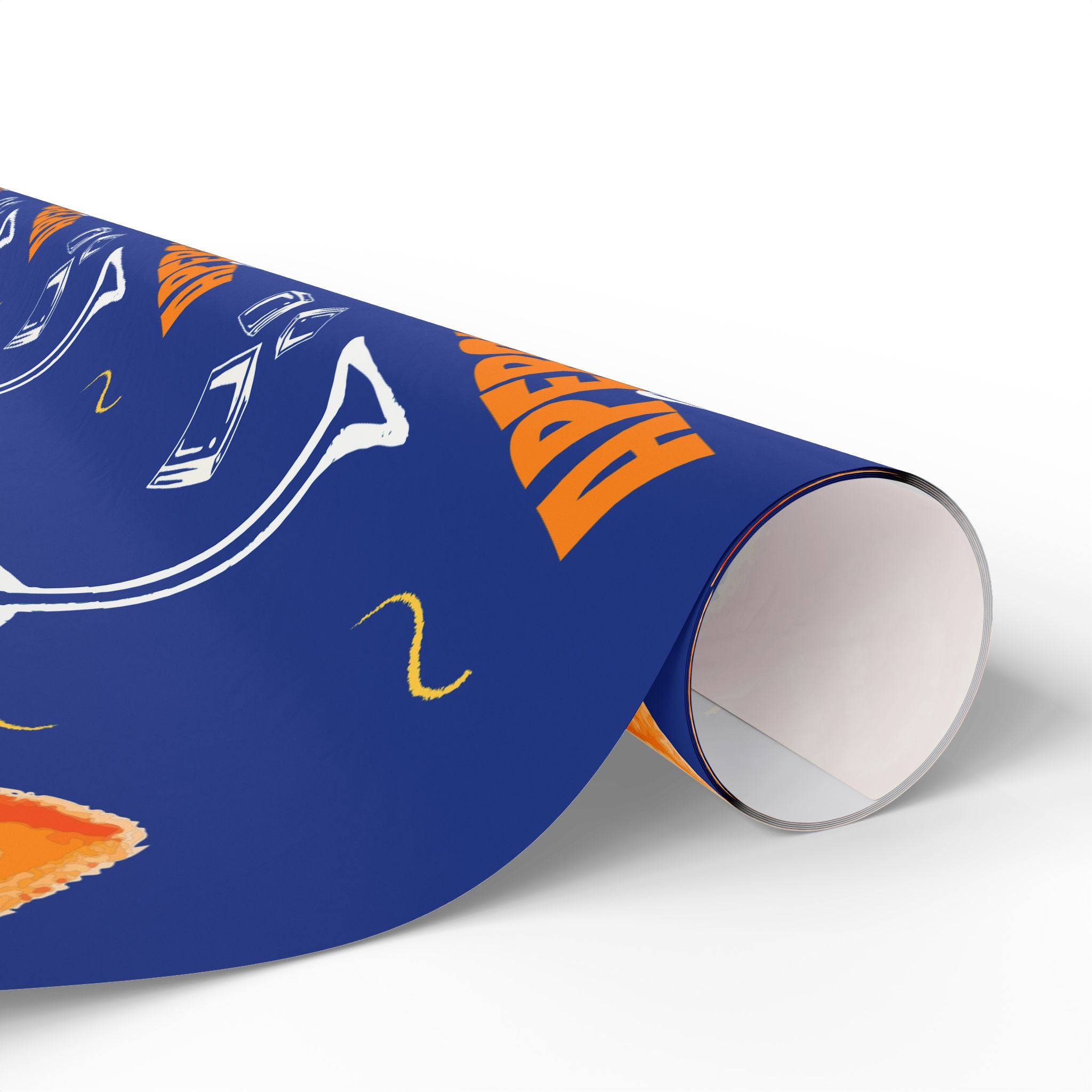 Aperol Spritz Peel Wrapping Paper Roll — Blue Spritz Collection Inspired Design