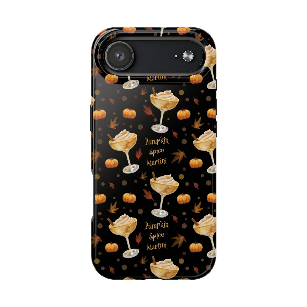 Pumpkin Spice Martini Tough Phone Case — Black Pumpkin Collection Inspired Design