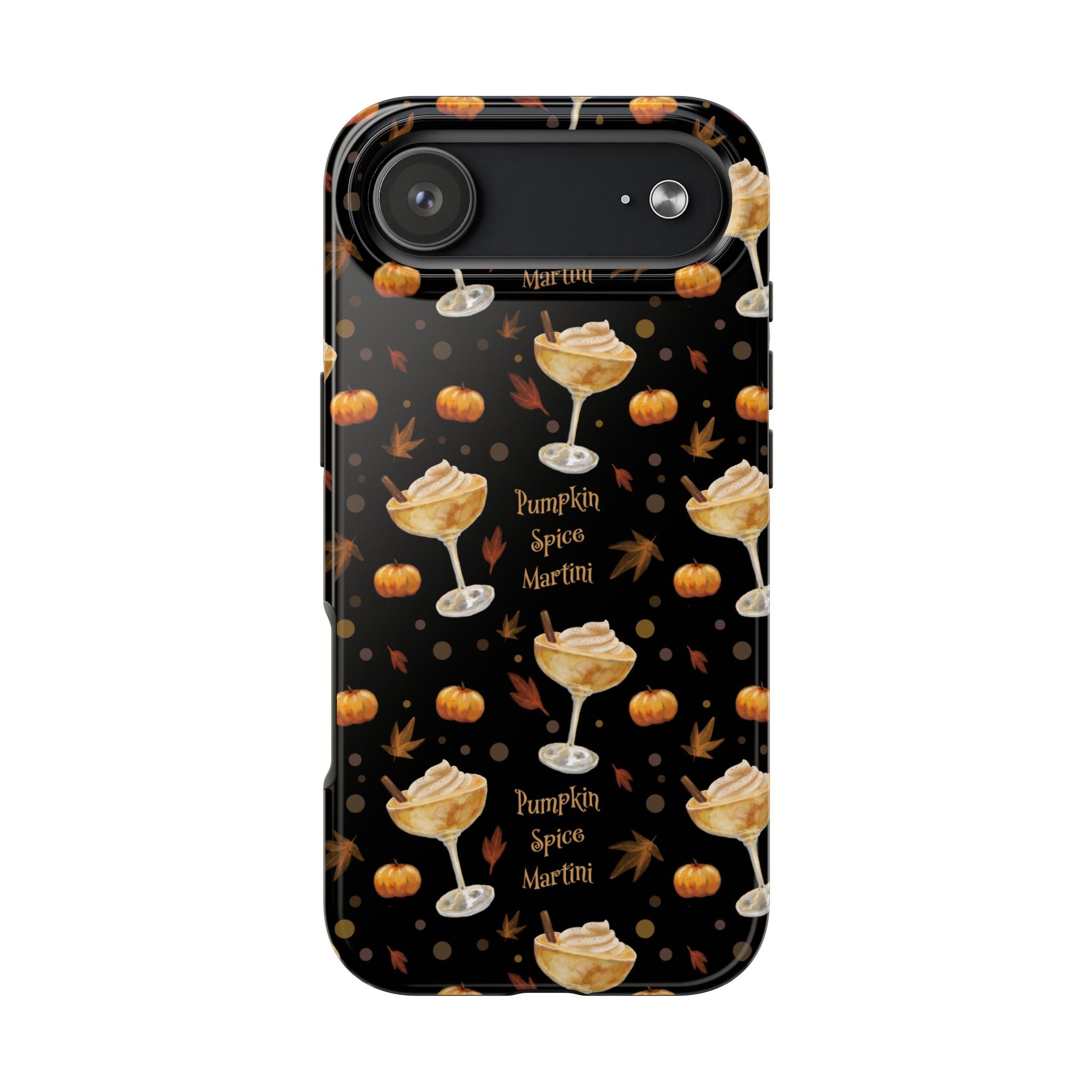 Pumpkin Spice Martini Tough Phone Case — Black Pumpkin Collection Inspired Design