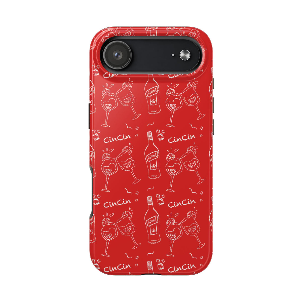 Cin Cin Spritz Tough Phone Case — Red Citrus Cocktail Pattern