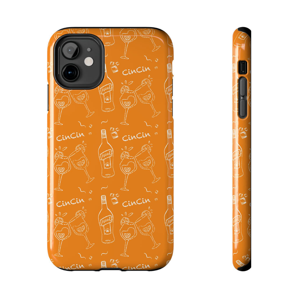 Cin Cin Spritz Tough Phone Case — Orange Citrus Cocktail Pattern