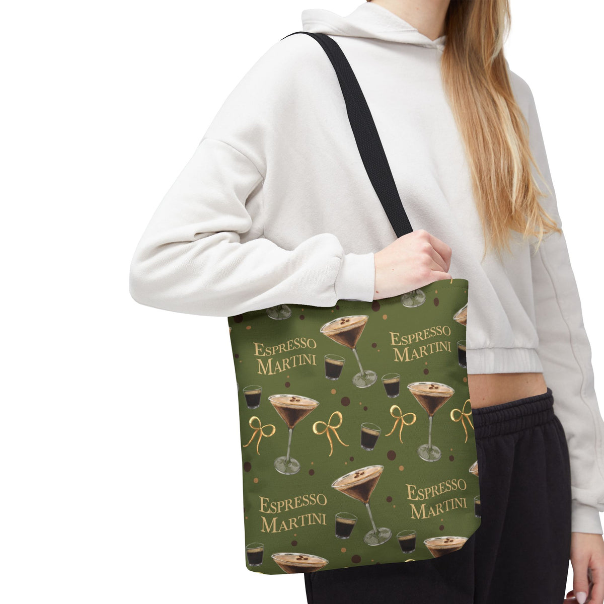 Espresso Martini Tote Bag — Olive Green Espresso Collection Inspired Design