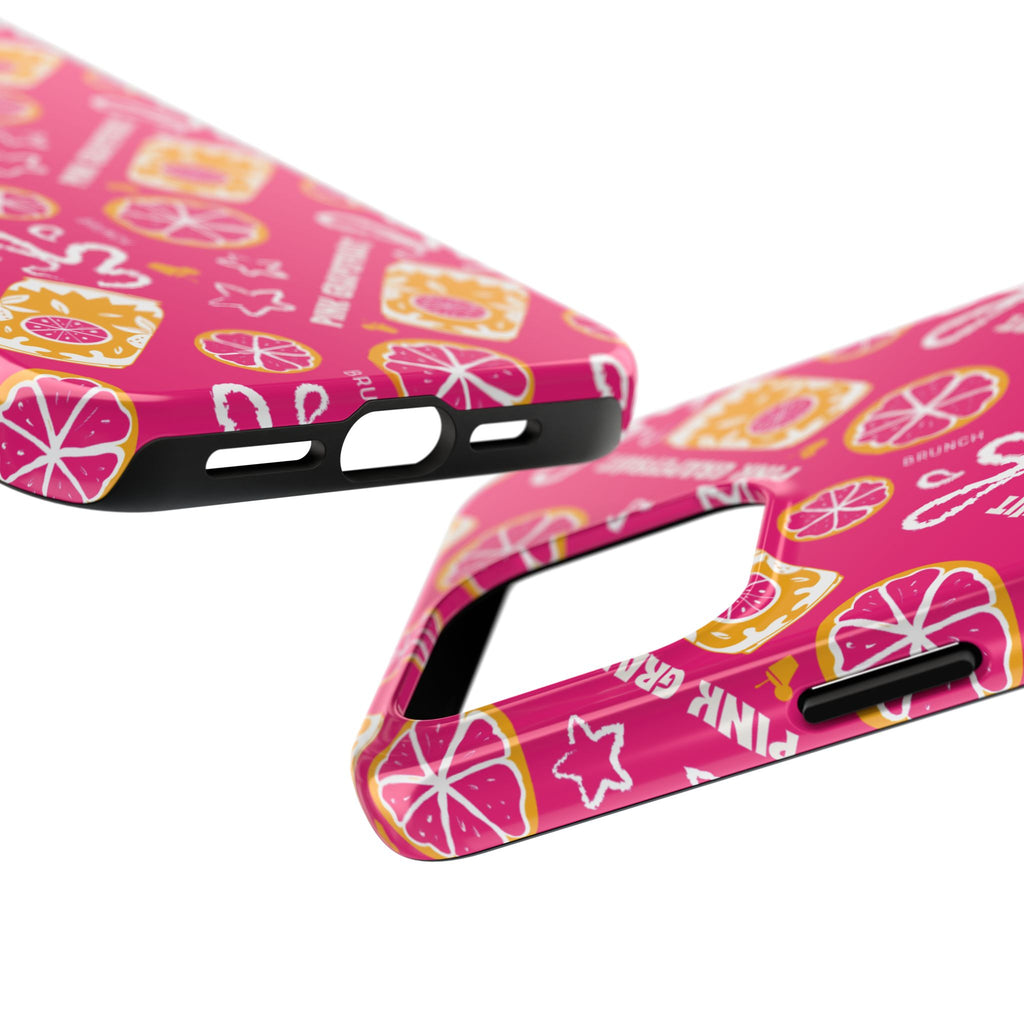 Pink Grapefruit Fruit CollectionTough Phone Case — Pink Aperol Inspired Design