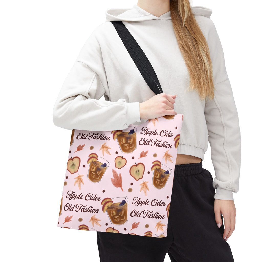 Apple Cider Old Fashioned Tote Bag — Light Pink Apple Cider Collection Inspired Design