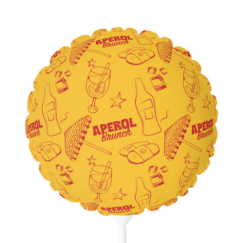 Aperol Brunch 11" Round Balloon — Aperol Yellow Collection Inspired Design