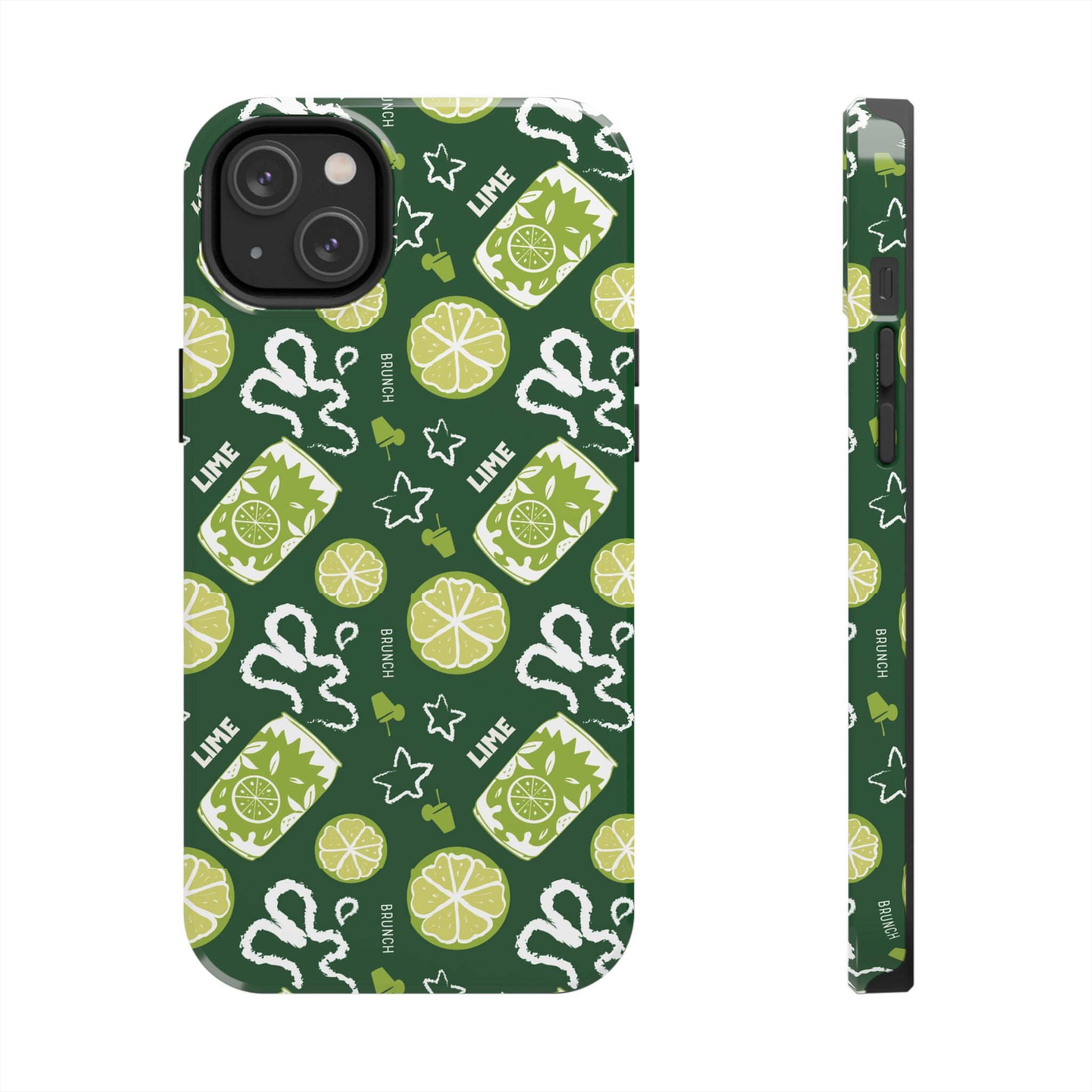 Lime Brunch Fruit Collection Tough Phone Case — Green Aperol Inspired Design