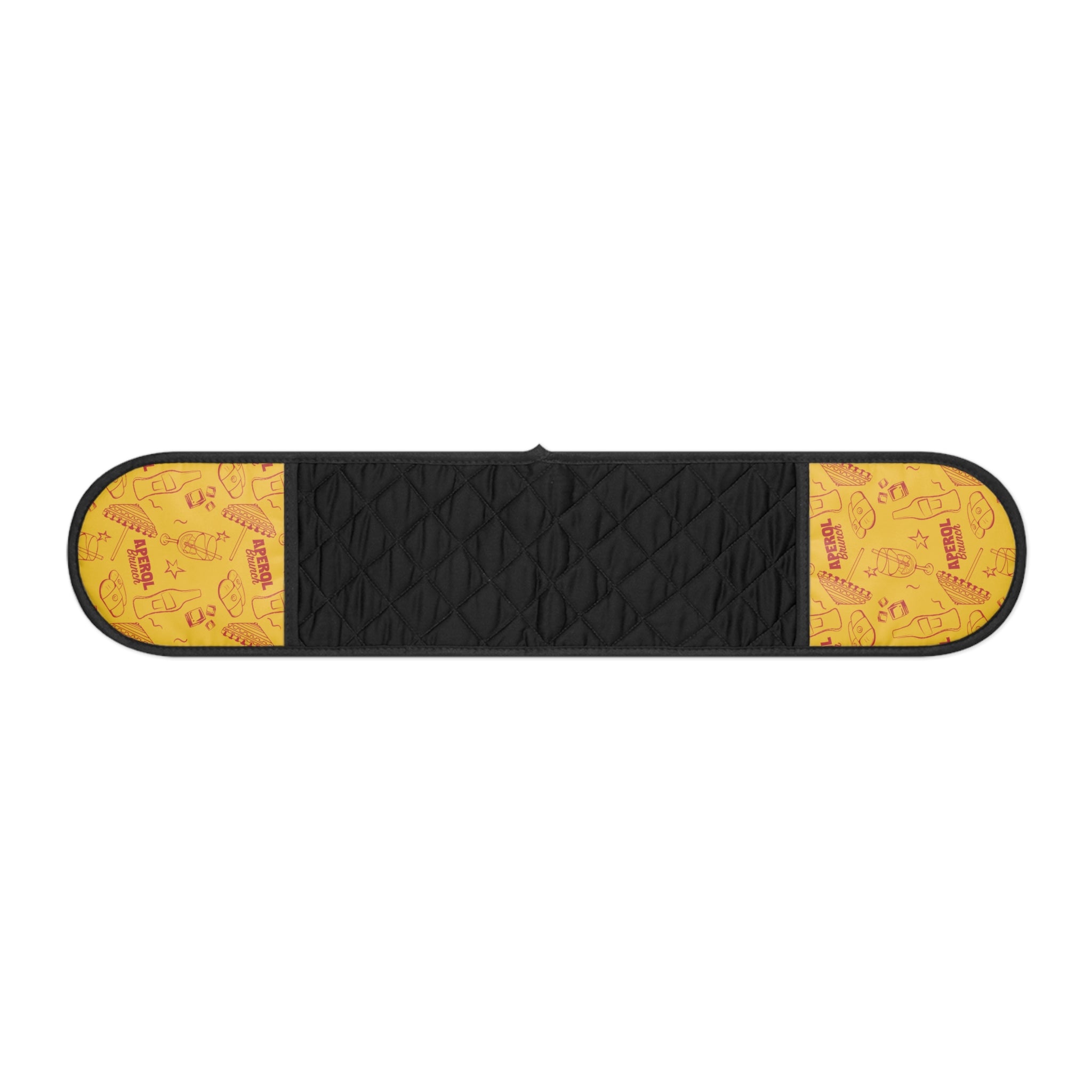 Aperol Brunch Yellow Double Oven Mitt — Yellow Aperol Inspired Design