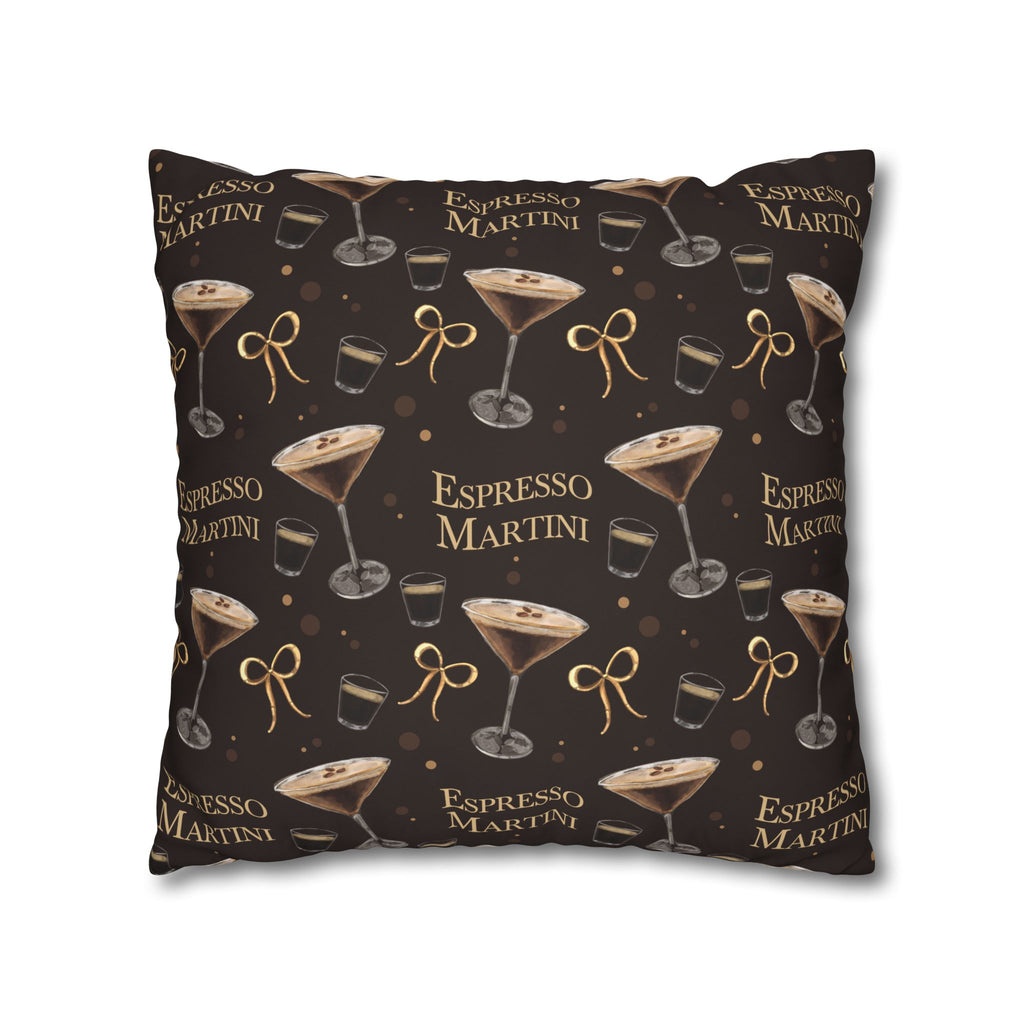 Espresso Martini Pillowcase — Dark Brown Espresso Collection Inspired Design