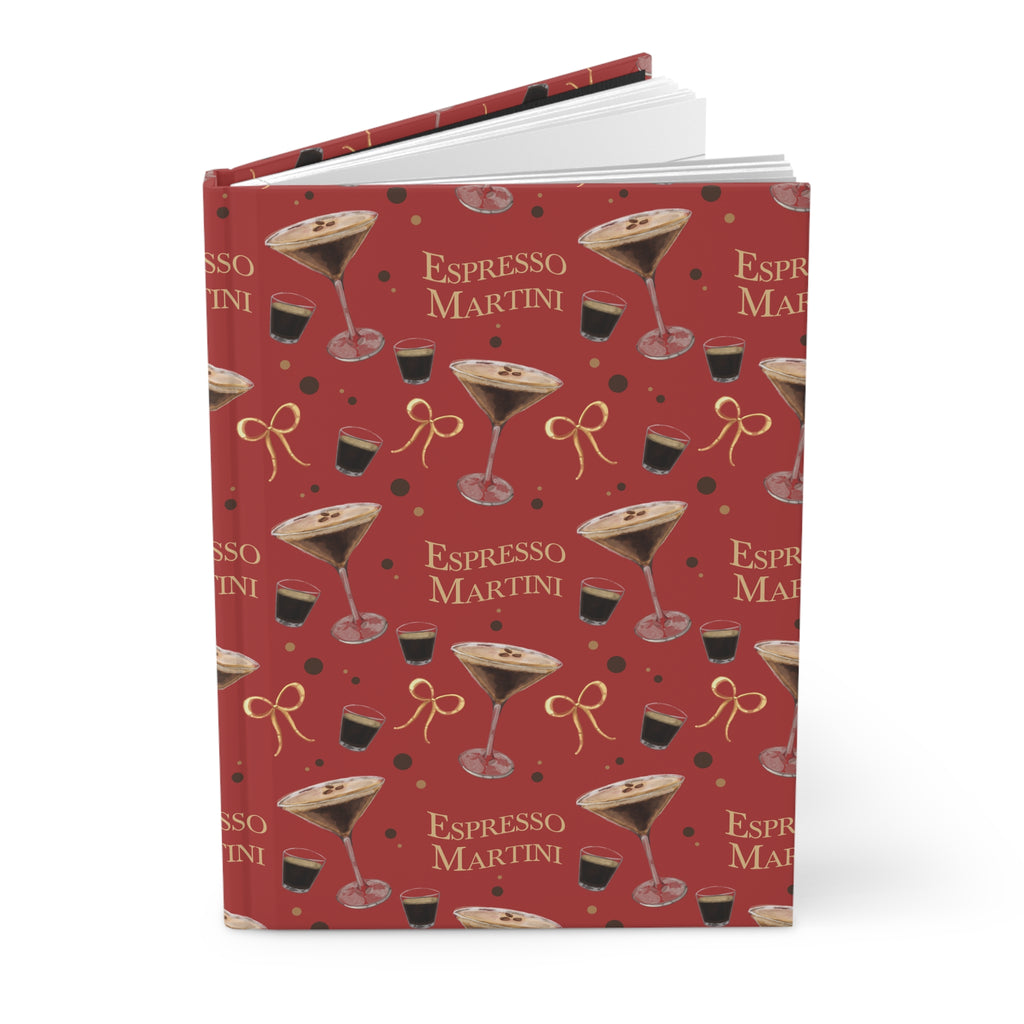 Espresso Martini Hardcover Journal – Red Espresso Collection Inspired Design