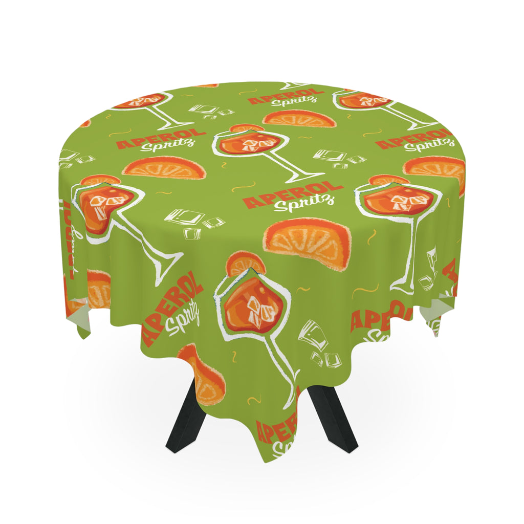 Aperol Spritz Tablecloth — Green Spritz Collection Inspired Design