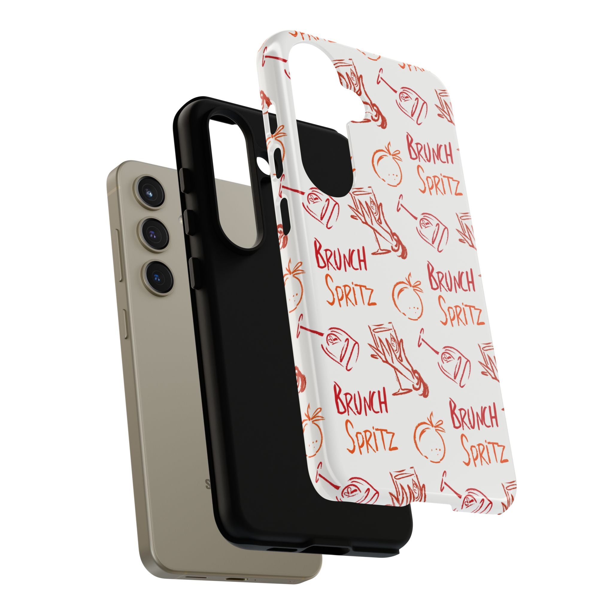 Brunch Spritz Phone Case — Red & Orange Aperol Inspired Design