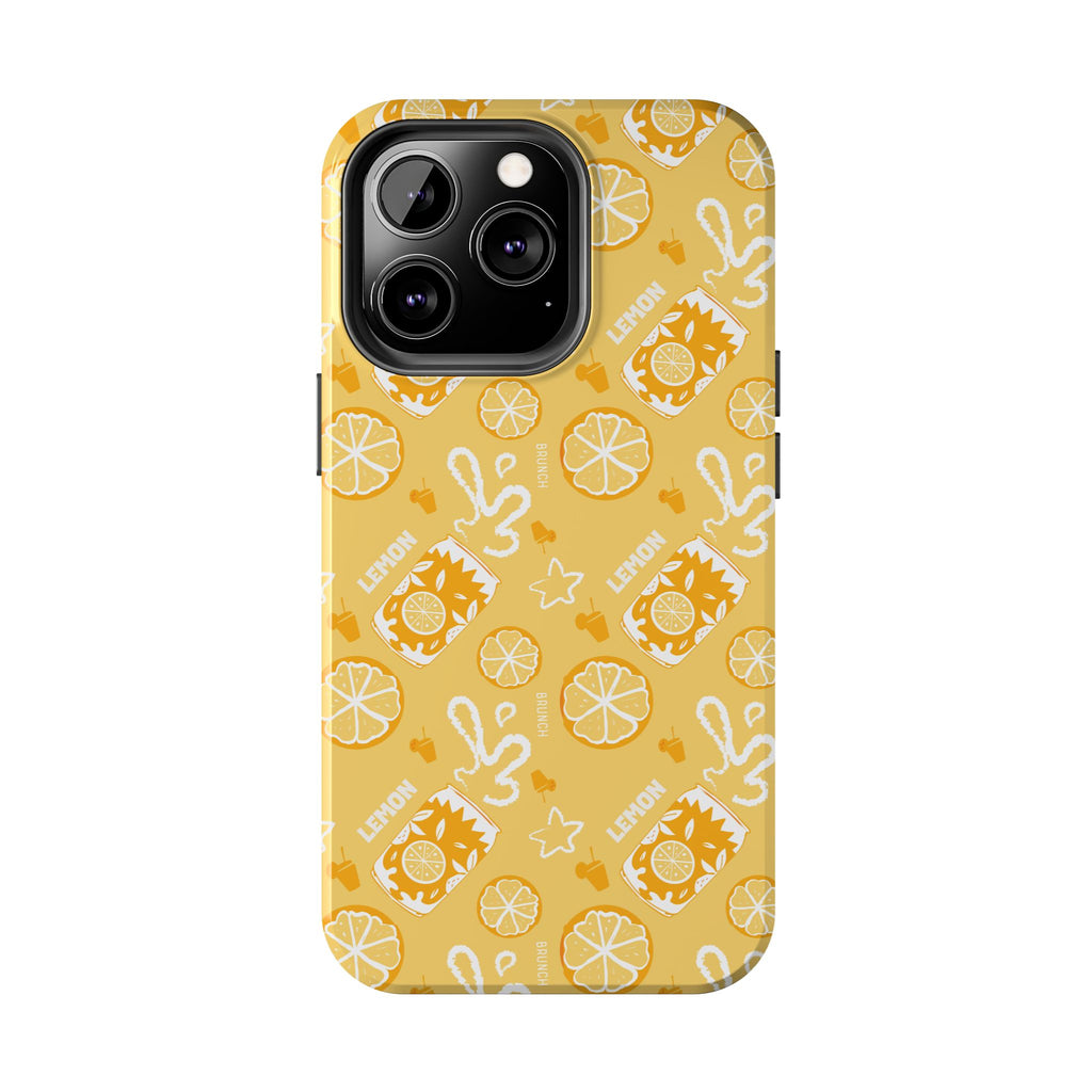 Lemon Brunch Tough Phone Case — Yellow Aperol Inspired Design