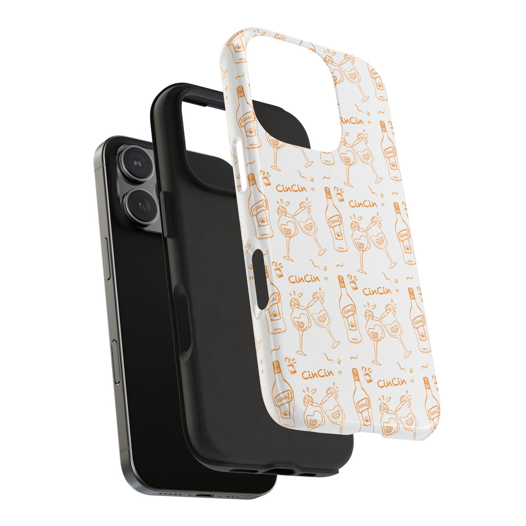 Cin Cin Spritz Tough Phone Case — Citrus Cocktail Pattern