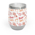 Brunch Spritz Wine Tumbler — Red & Orange Aperol Inspired Design