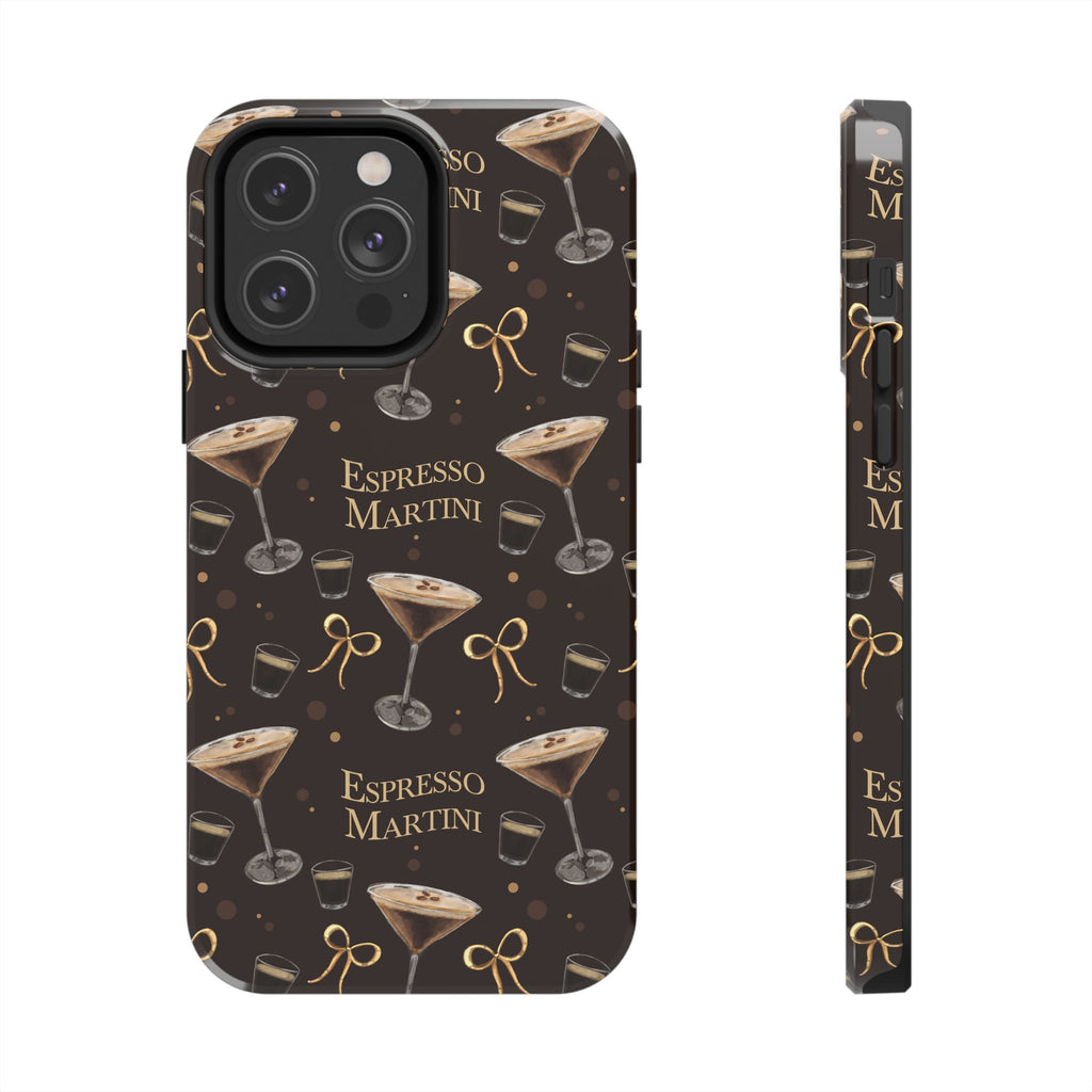 Espresso Martini Tough Phone Case — Dark Brown Espresso Collection Inspired Design