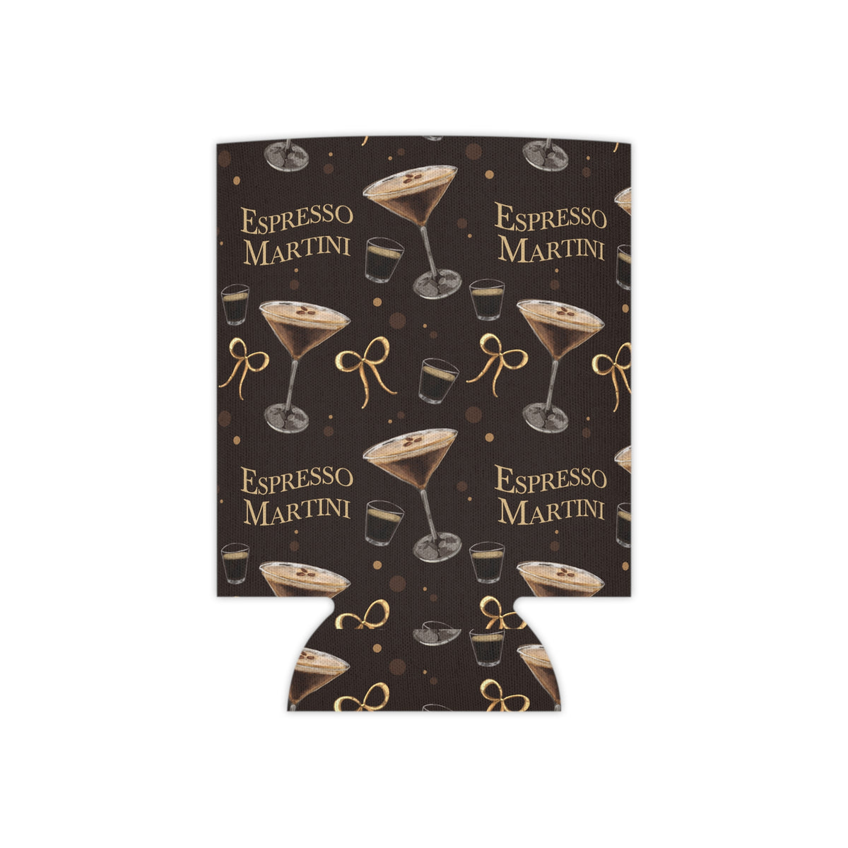 Espresso Martini Can Cooler — Dark Brown Espresso Collection Inspired Design