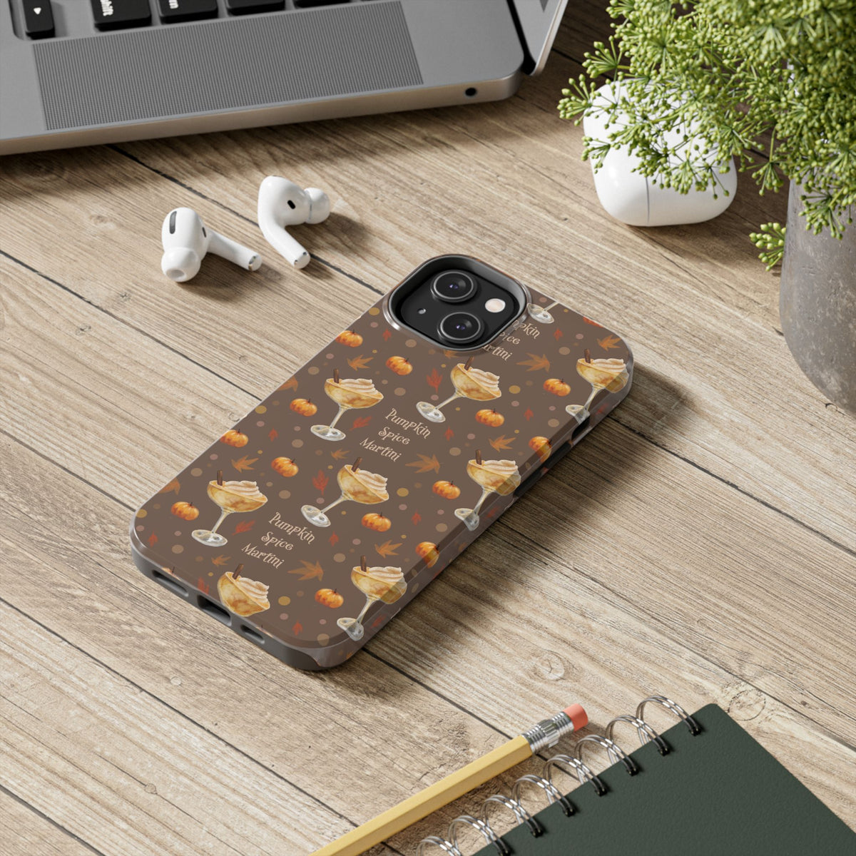Pumpkin Spice Martini Tough Phone Case — Brown Pumpkin Collection Inspired Design