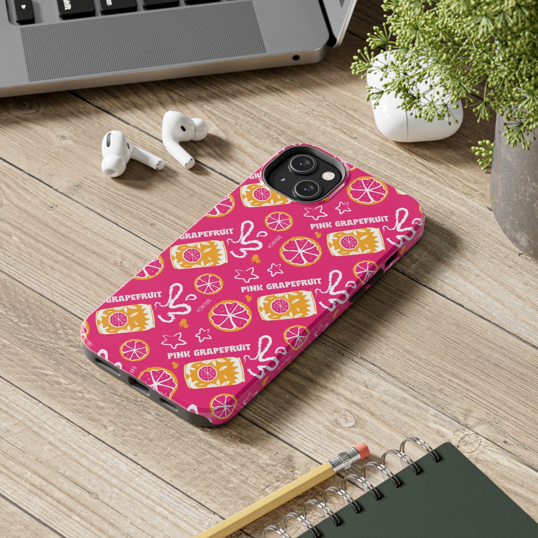 Pink Grapefruit Fruit CollectionTough Phone Case — Pink Aperol Inspired Design