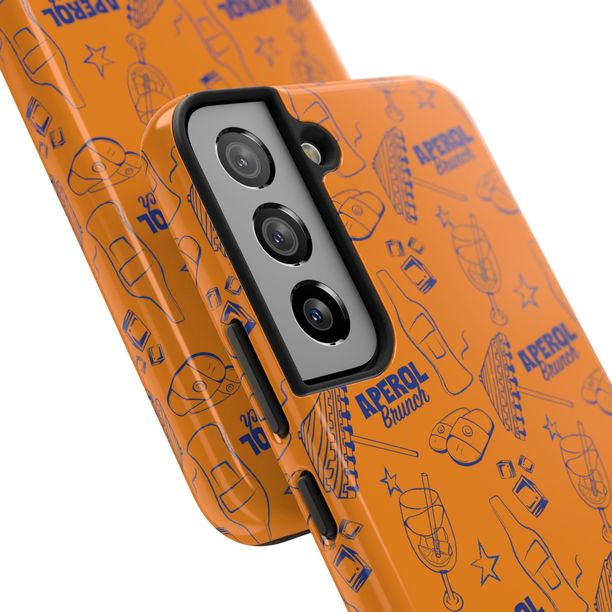 Aperol Brunch Collection Tough Phone Case — Orange and Blue Aperol Inspired Design