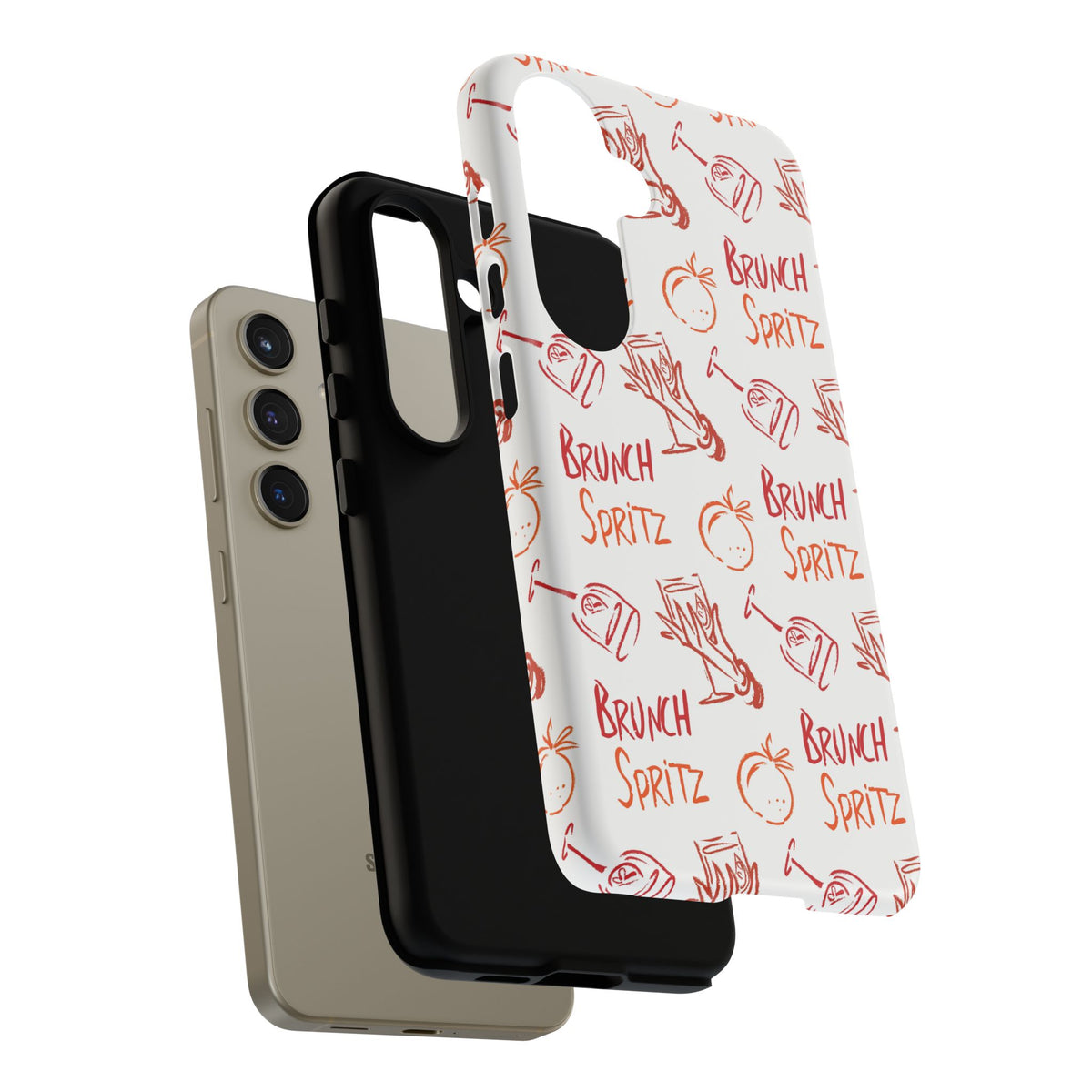 Brunch Spritz Phone Case — Red & Orange Aperol Inspired Design