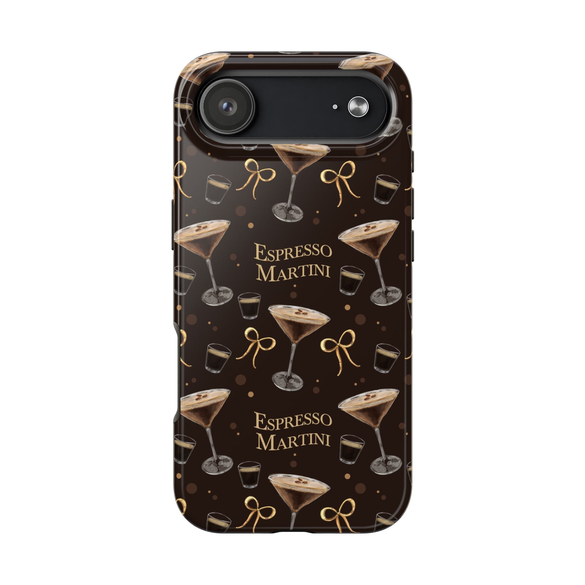 Espresso Martini Tough Phone Case — Dark Brown Espresso Collection Inspired Design