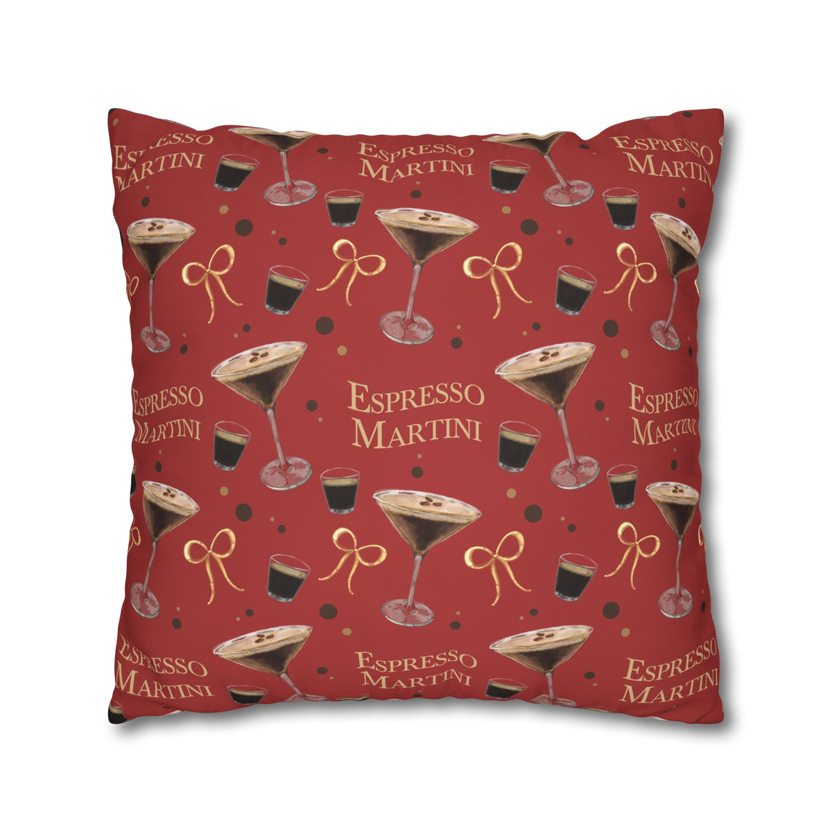 Espresso Martini Pillowcase — Red Espresso Collection Inspired Design