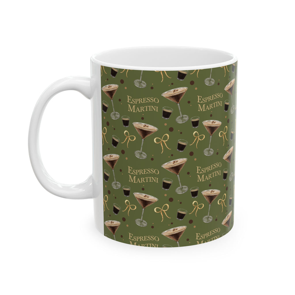 Espresso Martini 11oz Mug — Olive Green Espresso Collection Inspired Design