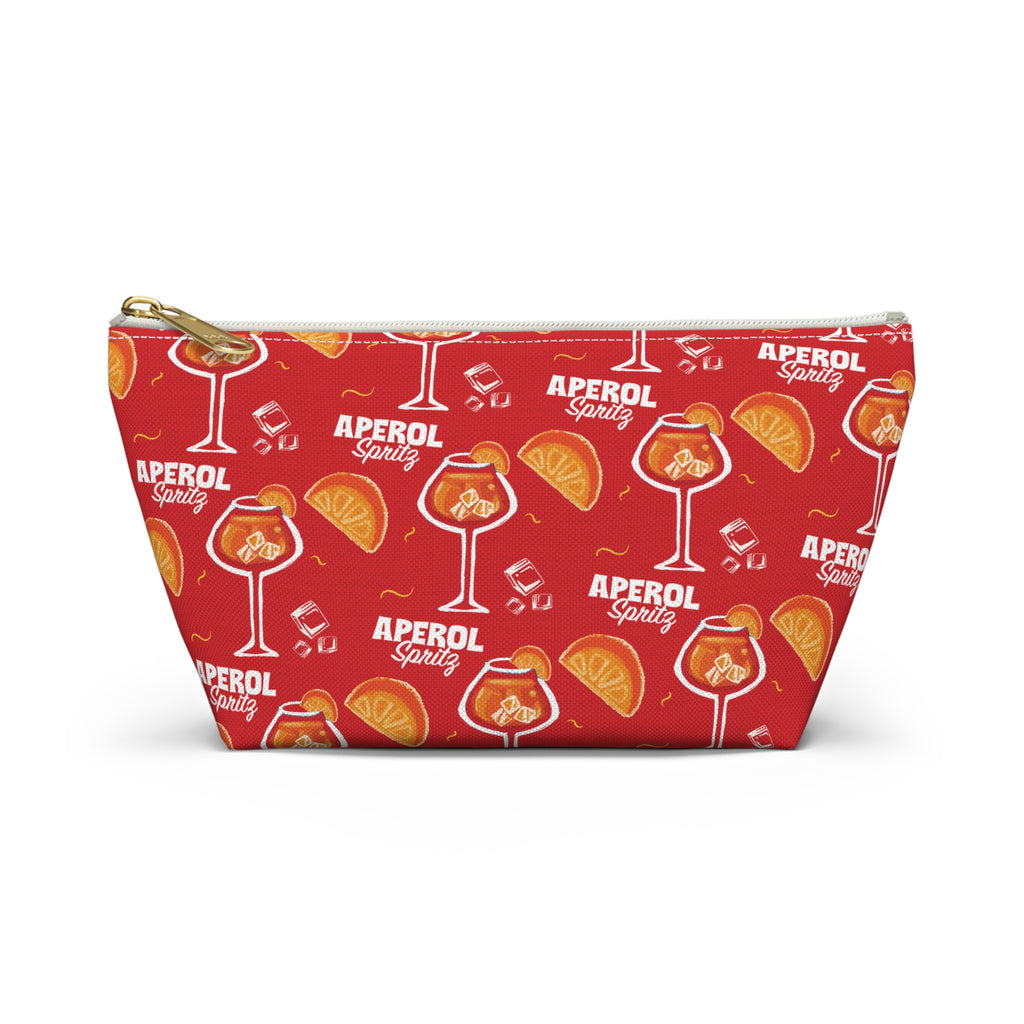 Aperol Spritz Accessory Pouch — Red Aperol Inspired Design