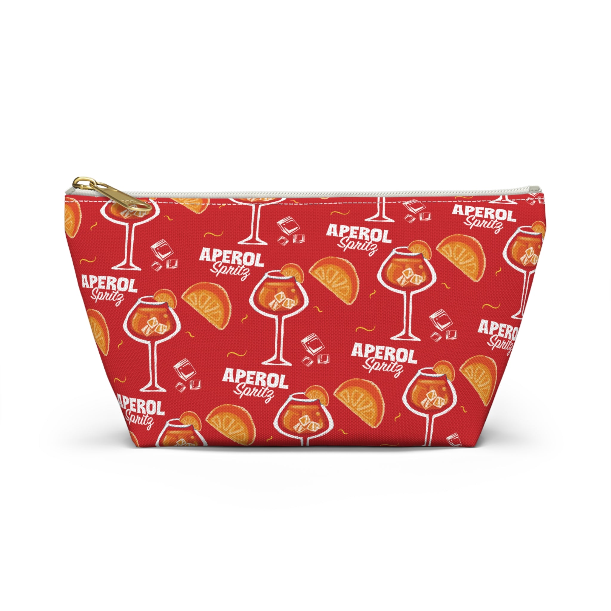 Aperol Spritz Accessory Pouch — Red Aperol Inspired Design