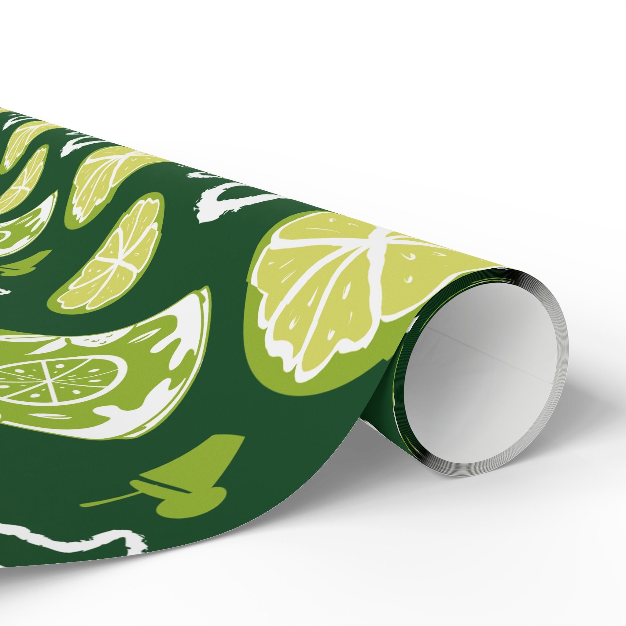Lime Fruit Brunch Peel Wrapping Paper Roll — Lime Brunch Collection Inspired Design