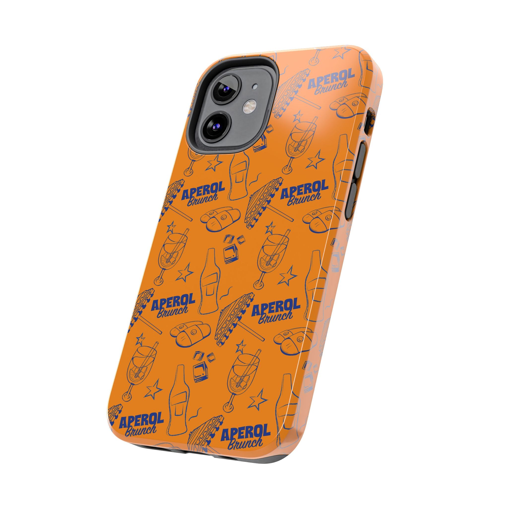 Aperol Brunch Collection Tough Phone Case — Orange and Blue Aperol Inspired Design