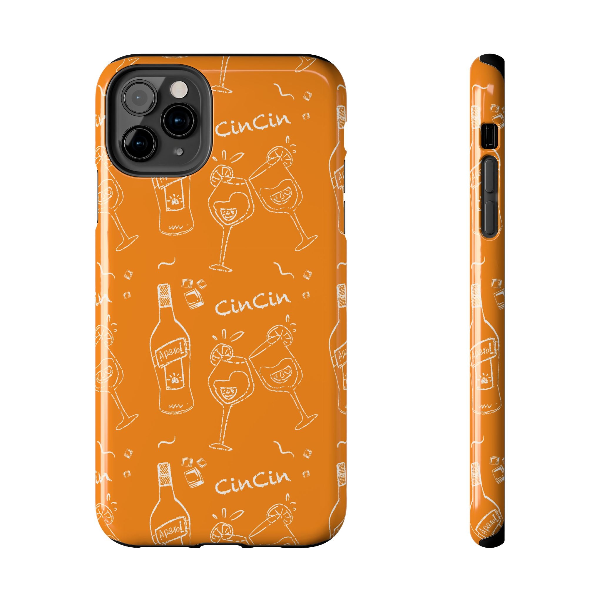 Cin Cin Spritz Tough Phone Case — Orange Citrus Cocktail Pattern