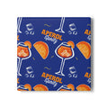 Aperol Spritz Ceramic Coaster — Square Cork-Back Drink Coaster