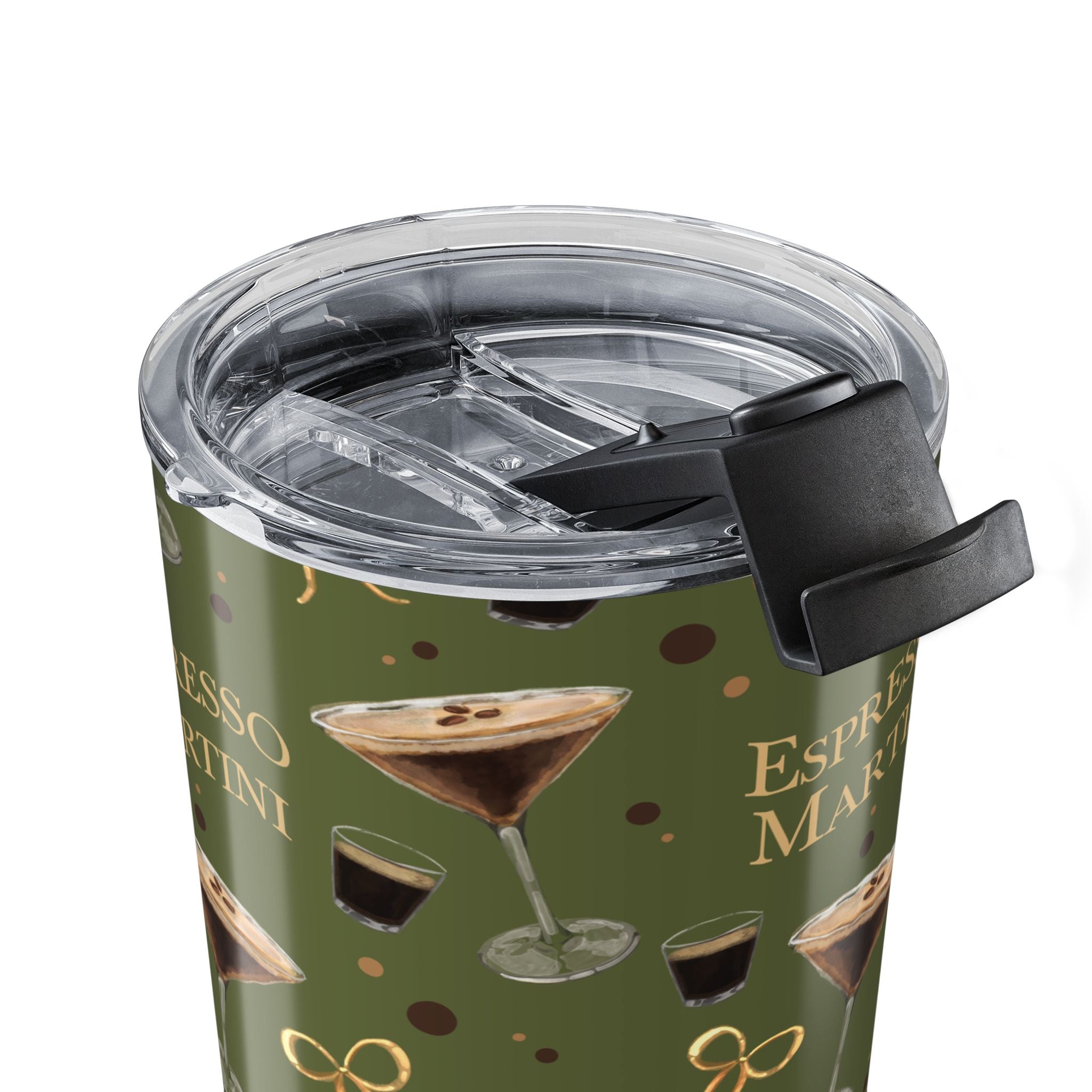 Espresso Martini 20oz Tumbler – Olive Green Espresso Collection Inspired Design