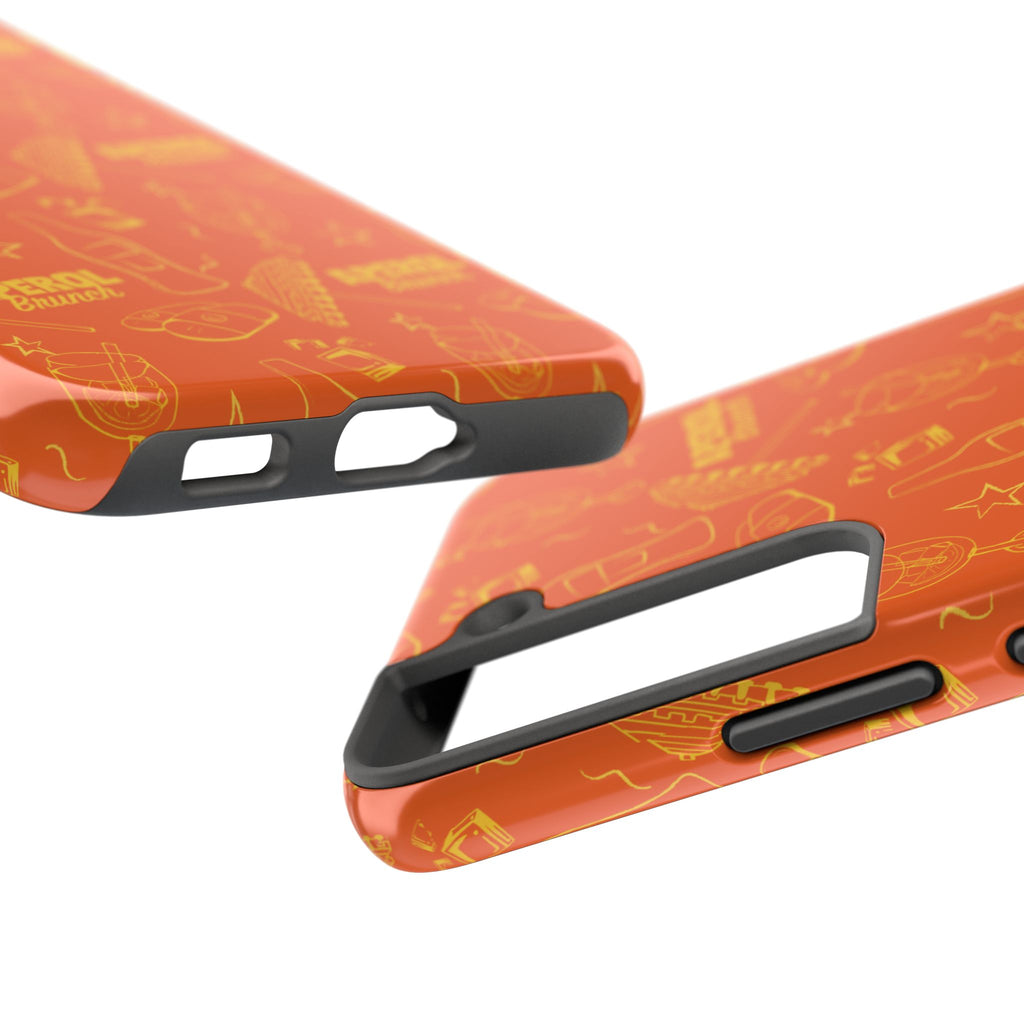 Aperol Brunch Collection Tough Phone Case - Orange and Yellow Brunch Inspired Design