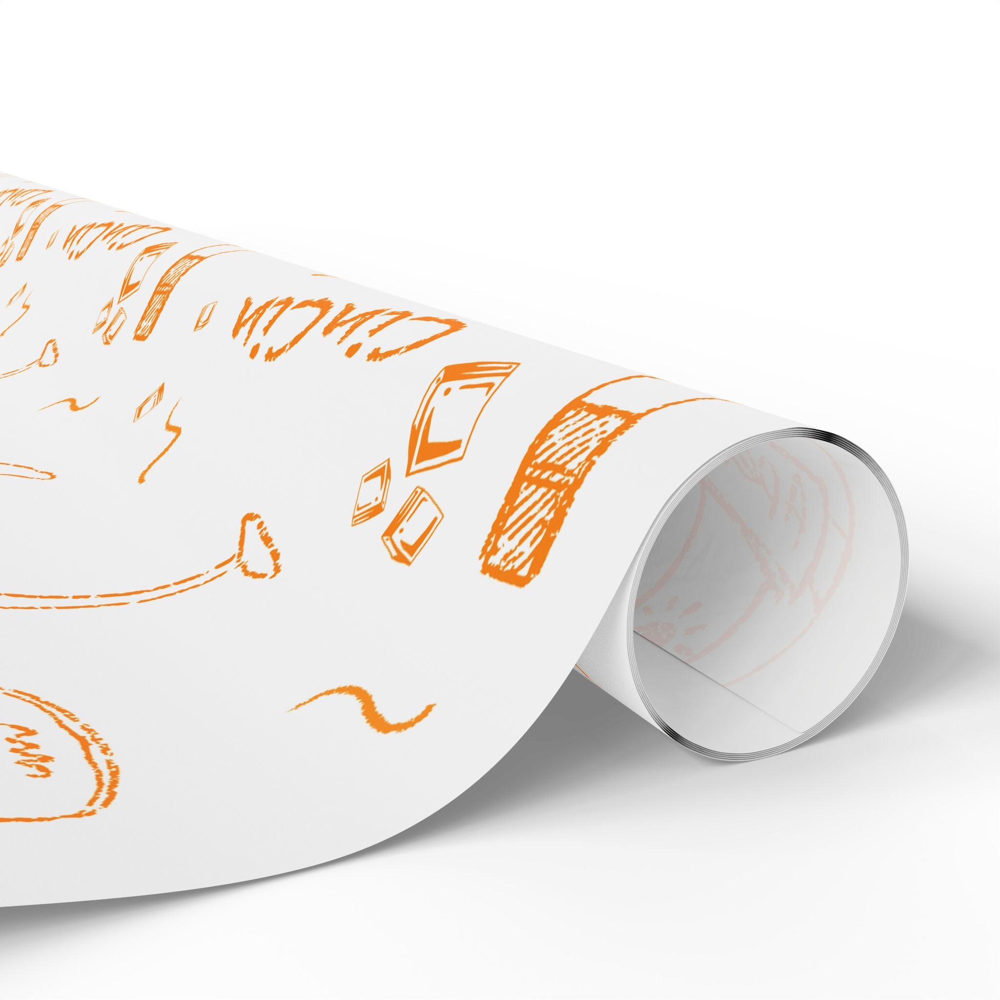 Cin Cin Peel Wrapping Paper Roll — White Cin Cin Brunch Collection Inspired Design