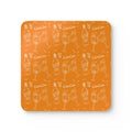 Cin Cin Corkwood Coaster Set (4-Pack) – Orange Cin Cin Collection Inspired Design