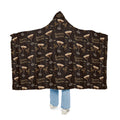 Espresso Martini Hooded Throw Blanket — Dark Brown Espresso Collection Inspired Design