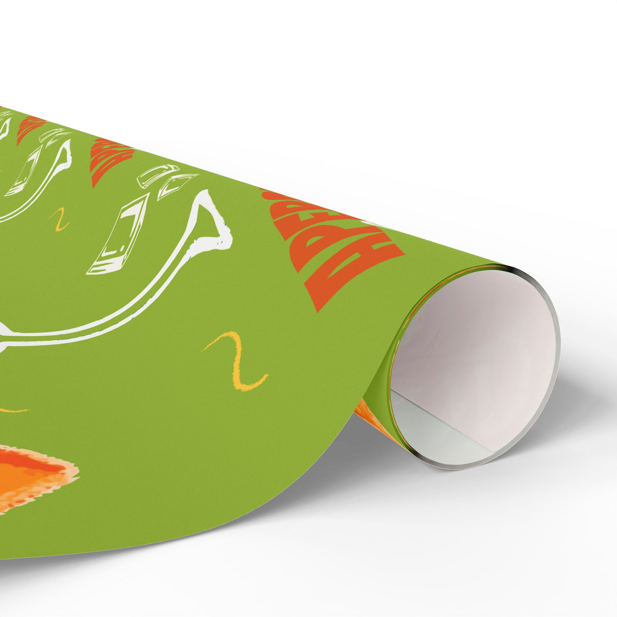 Aperol Spritz Peel Wrapping Paper Roll — Green Spritz Collection Inspired Design