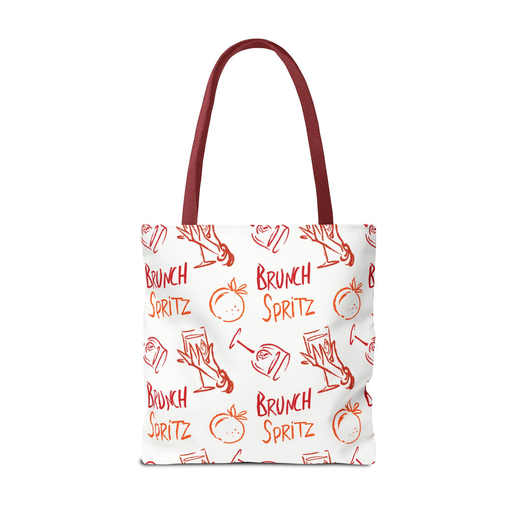 Brunch Spritz Pattern Tote Bag - Citrus All-Over Print