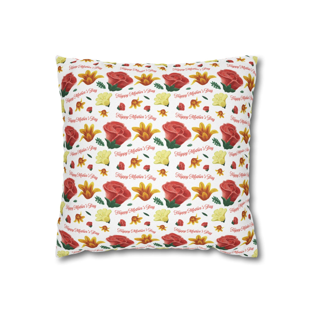 Gift for Mom Floral Throw Pillow Cover – Mother’s Day Botanical Cushion | Spring Home Decor