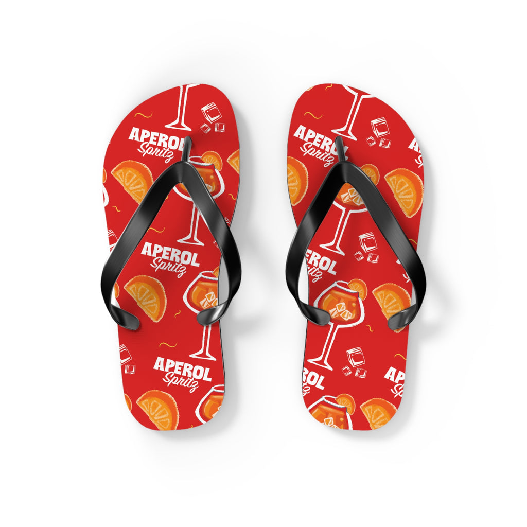 Aperol Spritz Flip Flops – Aperol Red Collection Inspired Design