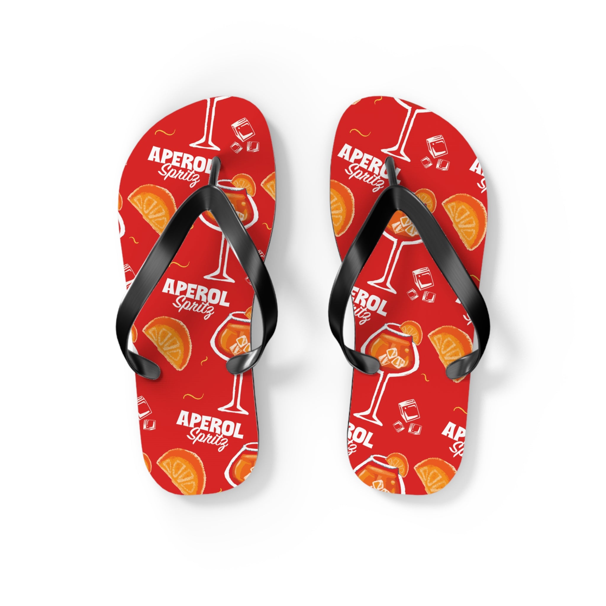 Aperol Spritz Flip Flops – Aperol Red Collection Inspired Design