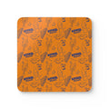 Aperol Brunch Corkwood Coaster Set (4-Pack) – Orange Brunch Collection Inspired Design