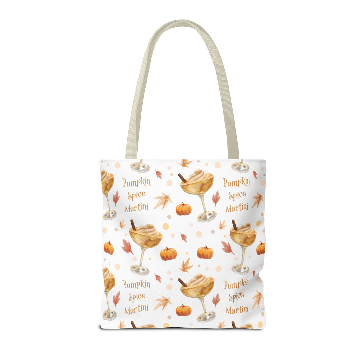 Pumpkin Spice Martini Tote Bag — White Pumpkin Collection Inspired Design