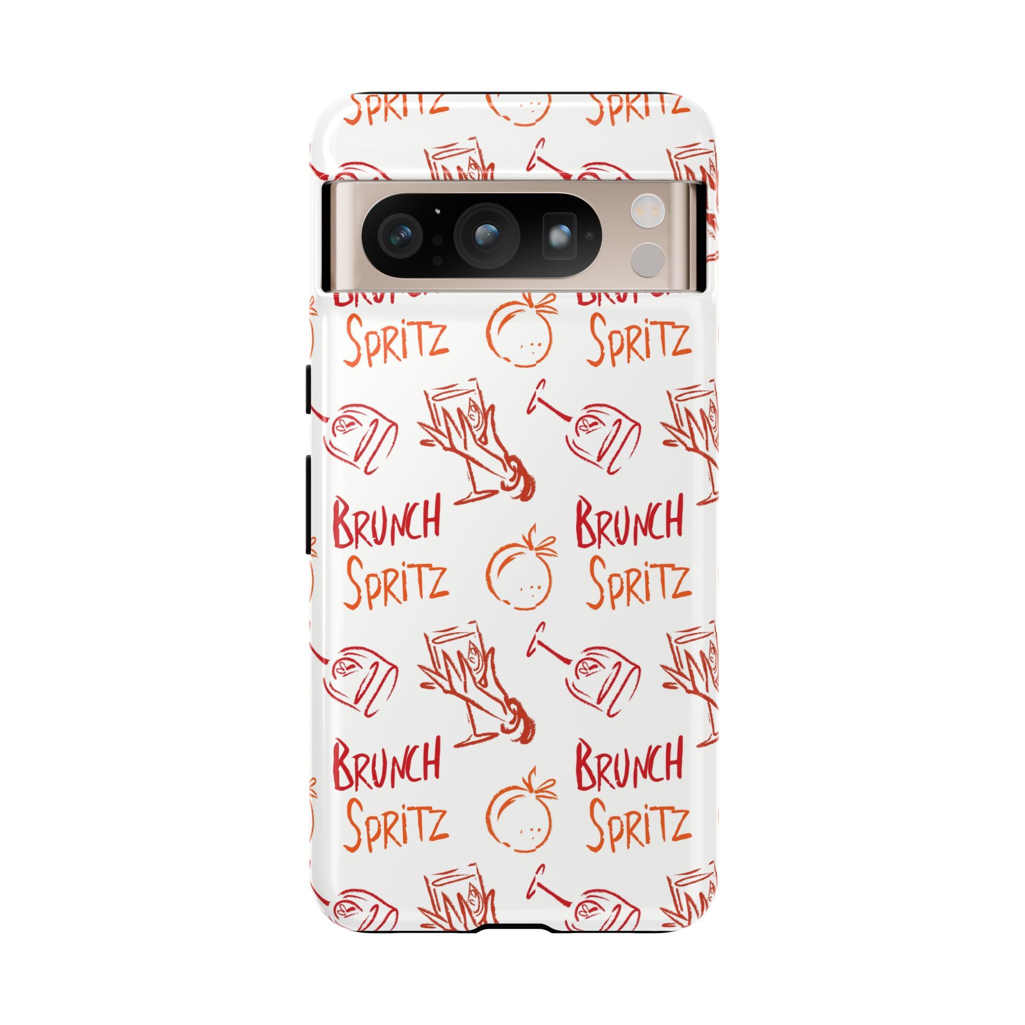 Brunch Spritz Phone Case — Red & Orange Aperol Inspired Design