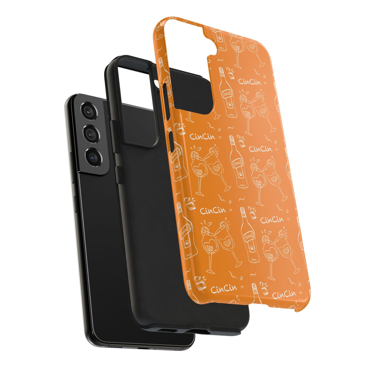 Cin Cin Spritz Tough Phone Case — Orange Citrus Cocktail Pattern