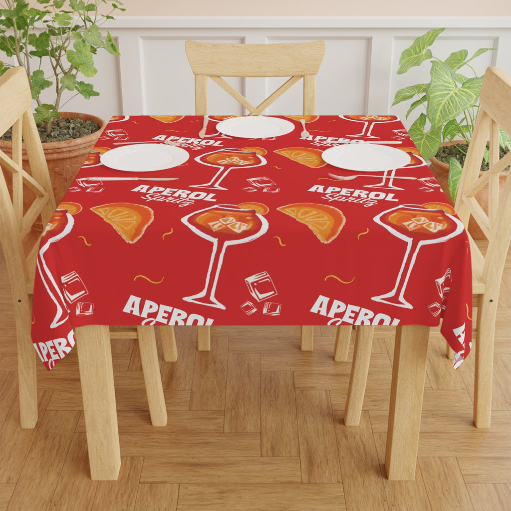 Aperol Spritz Tablecloth — Aperol Red Collection Inspired Design