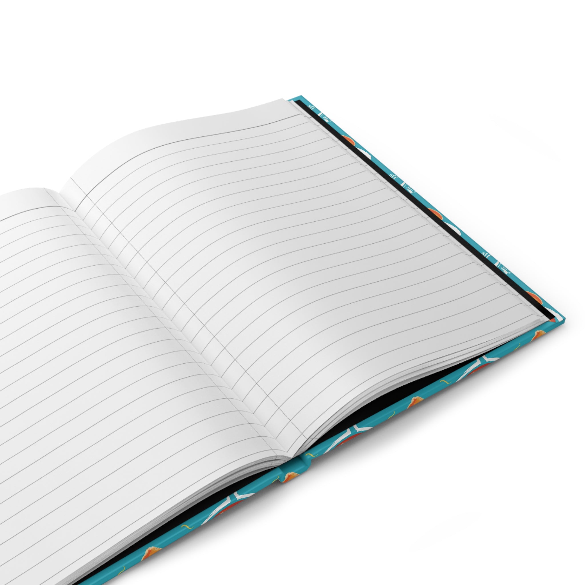 Aperol Spritz Hardcover Journal — Turquoise Aperol Inspired Design