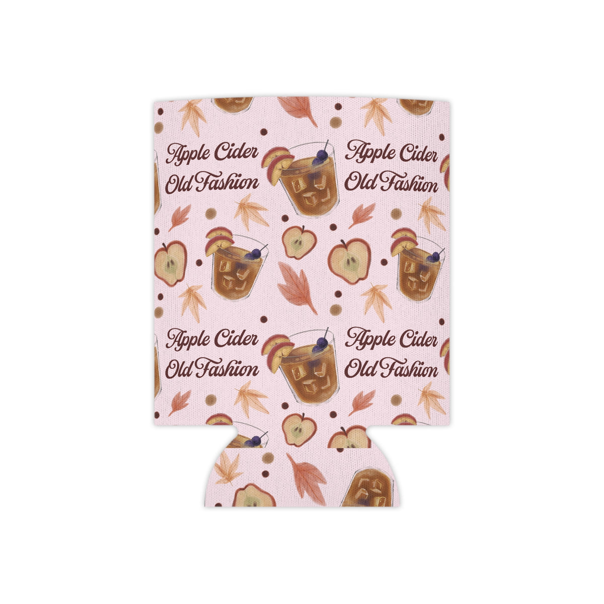 Apple Cider Old Fashioned Can Cooler — Light Pink Apple Cider Collection Inspired Design